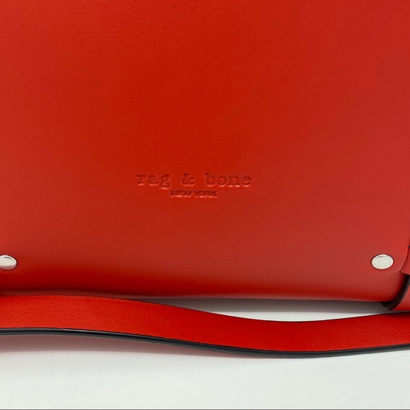 Rag & Bone red field tote and crossbody bag - Picture 12 of 12